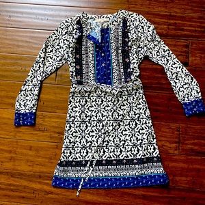 Loft Mixed Print dress - long sleeves